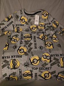 Illumination Despicable Me 4 Minon Dream Team Top Secret Tshirt Size Large 10/12 - Picture 1 of 3