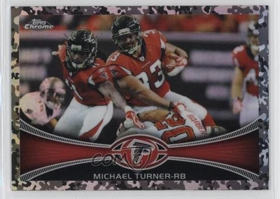 2012 Topps Chrome Military Refractor /499 Michael Turner #130 - Image 1 of 2