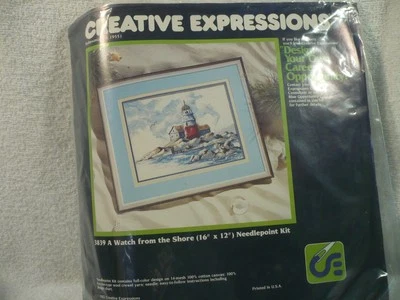 CREATIVE EXPRESSIONS A WATCH FROM THE SHORE NEEDLEPOINT KIT 12X16"12X16" - Image 1 of 3