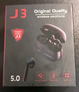 J3 - Auriculares Inalámbricos Calidad Original con Estuche de Carga - iOS/Android - Negros - Imagen 1 de 5