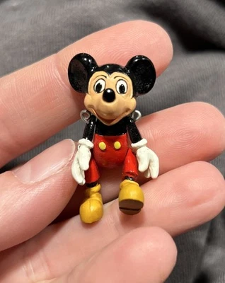 Mancuerna Disney Mickey Mouse Pintado a Mano Miniatura Peltre - Escocia **RARO** Foto 1 de 4