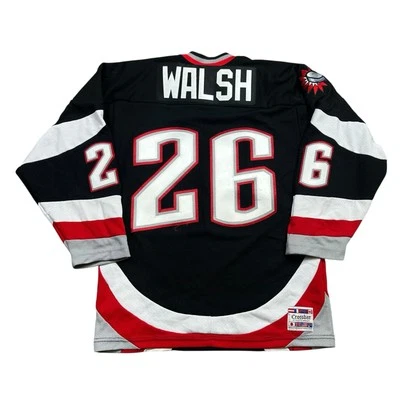 Vintage Connecticut Lazers #26 Walsh College Hockey Jersey Youth Size XL - Image 1 of 4