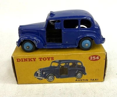 Dinky Toys 254 Austin Taxi - Violet Blue. - Image 1 of 4