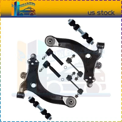 For 2002-2005 Chevrolet Venture Set Of 8 Front Rear Control Arm Tie Rod Ends Kit Foto 1 de 4