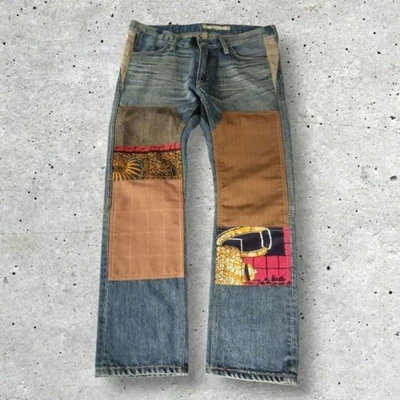 Pantalones de mezclilla Junya Watanabe COMME des GARCONS retazos 42W usados Foto 1 de 4