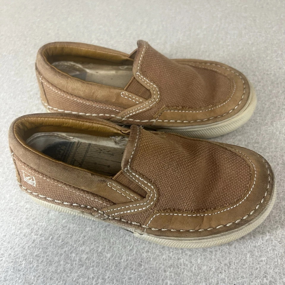 Коричневые лодочные слипоны Sperrys Largo размер 9,5 для мальчиков ясельного возраста - Изображение 1 из 4