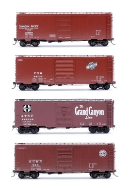 KADEE 'HO' GAUGE LOT OF 4 ASSORTED PS-1 BOX CAR WAGONS - Image 1 of 4