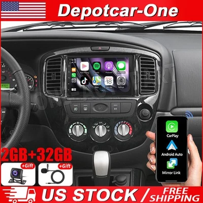 7'' Car Radio Stereo For Mazda Tribute 2001-2006 Android 13 CarPlay GPS + Camera - Image 1 of 4