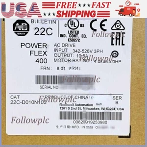 22C-D010N103 AB  PowerFlex 400 4 KW 5 HP AC Drive 22CD010N103 NEW GN US Free Tax - Picture 1 of 6