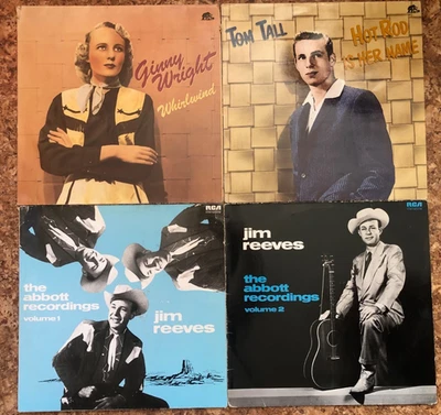 ABBOTT/FABOR Recordings-Set aus 4 LPs JIM REEVES/TOM TALL/GINNY WRIGHT gebraucht - Bild 1 von 3