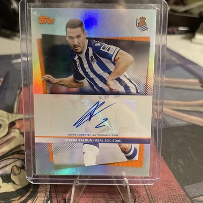 Topps Football: Real Sociedad "JOSEBA ZALDUA" AUTOGRAPH 21/30 - Image 1 of 2