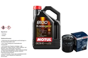 BOSCH Ölfilter 5L MOTUL 8100 X-CESS 5W-40 für Smart Forfour 1.5 CDI - Bild 1 von 4