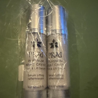 NEW PRAI Beauty Platinum Night Caviar Firm & Lift Serum 1.7 oz. X2 - image 1 of 2