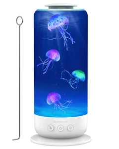Jellyfish Lamp - 7 Color Changing LED Tank Aquarium Light, Mood Lamp for Home... - Picture 1 of 8