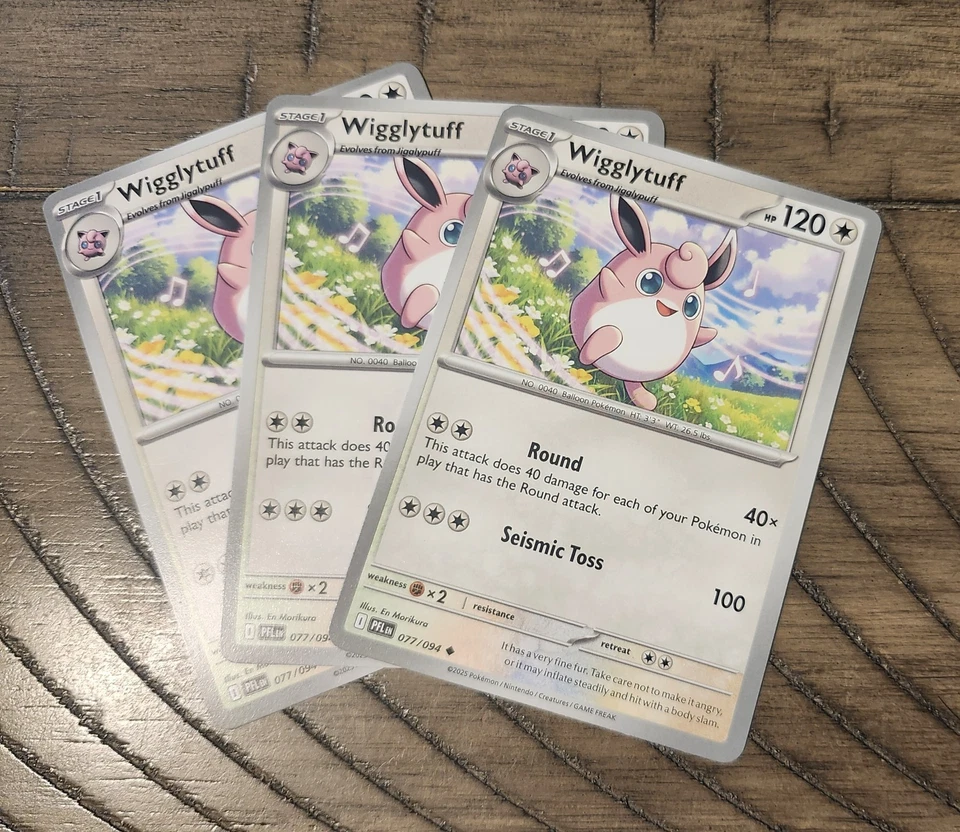 x3 Wigglytuff - 077/094 - ME02 Phantasmal Flames PFL - Pokemon - NM - Image 1 of 1