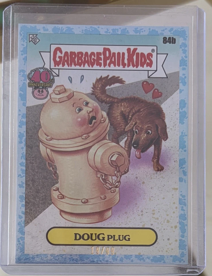 Garbage Pail Kids 40th Anniversary Doug Plug Blue Border  19/99 84b Topps GPK - Image 1 of 1