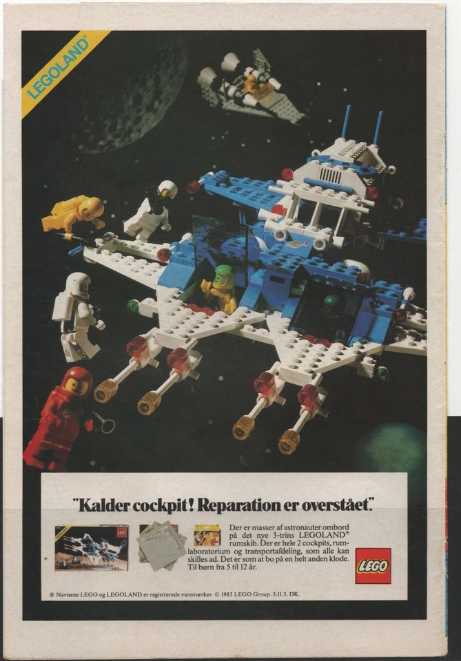 LEGO ADVERTISING INSERTS # 4-1069 # SPACE ACTIVITY  # 1983 # - Image 1 of 1