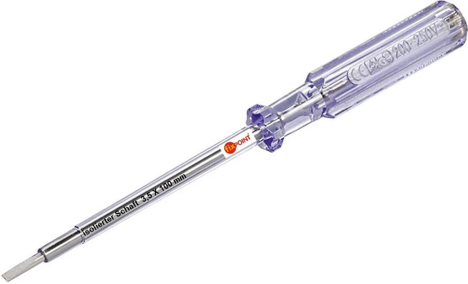 FIXPOINT ® Spannungsprüfer 200 220V - 250 V Volt Phasenprüfer Stromprüfer Tester NEU