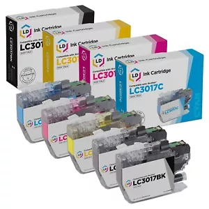 LD Comp per Brother LC3017 Set di 5 cartucce di inchiostro HY: nero ciano magenta giallo - Foto 1 di 7