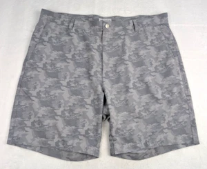 Peter Millar Shackelford Performance Hybrid Golf Shorts Mens 38 Gray Camo Print - Picture 1 of 7