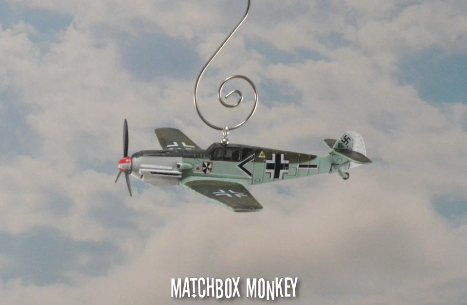 WWII German Bf 109 Messerschmitt Fighter Luftwaffe JG-3 Udet Plane Ornament Me - Image 1 of 4