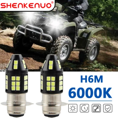 Kit faros LED H6 6000K bombillas blancas para Suzuki Vinson 500 2002-2005 2006 2007 Foto 1 de 4