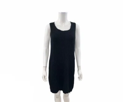 BB Dakot Women’s Size Large Sleeveless Solid Black Sweater Dress - Image 1 of 4