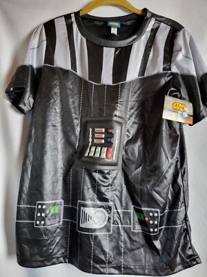 New Star Wars Darth Vader Costume TShirt, Boys size L XL molded controls Disney - Image 1 of 4