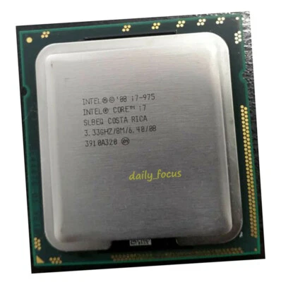 Intel Core i7-975 3.33 GHz LGA1366 4 cores 8 threads SLBEQ CPU Processor 8 MB - Image 1 of 4