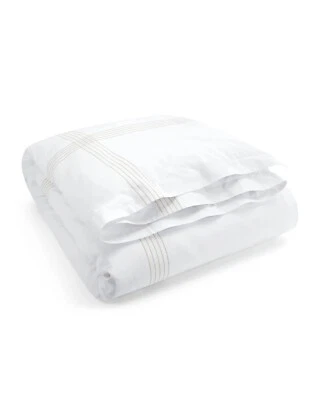 Funda nórdica completa/queen bordado pañuelo satén orgánico Ralph Lauren $500 Foto 1 de 2