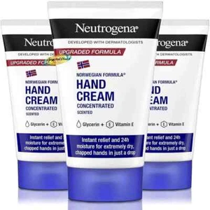 3x Neutrogena Concentrated Hand Cream Scented 50ml - Norwegian Formula - Picture 1 of 1