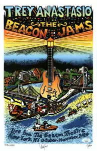 TREY ANASTASIO SIGNED AUTOGRAMM 11X17 KONZERT TOUR POSTER BEACON THEATRE MIT JSA - Bild 1 von 1