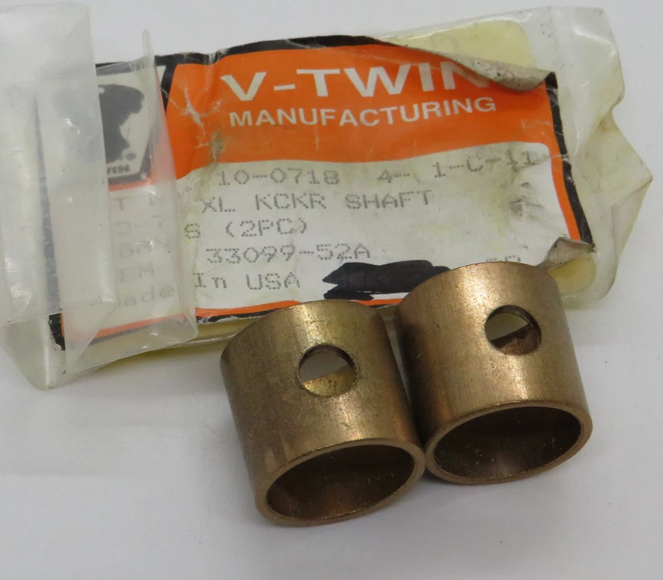 10-0718 V-Twin Kick Starter Shaft Bushing Set (2) for Harley-Davidson K XL 1952- - Image 1 of 1