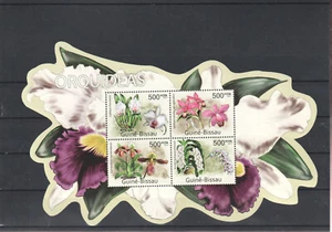 FIORI DI ORCHIDEA BISSAU ORIGINALI +/- 2010 MNH - 44156.. - Foto 1 di 1