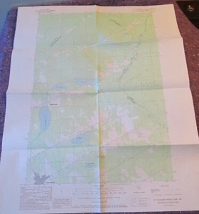 St. Zacharie North, Maine 1989 Original Vintage USGS Topo Topographic Survey Map - Picture 1 of 2