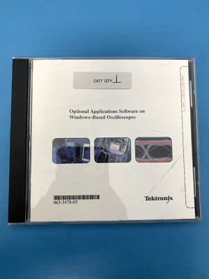 Tektronix Optional Applications Software on Windows-Based Oscilloscopes CD - Image 1 of 3