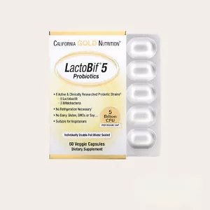 LactoBif Probiotics, probióticos, 30 mil millones de UFC, 60 cápsulas vegetarianas - Imagen 1 de 3