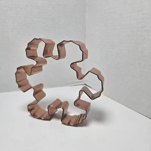 Snowflake Christmas Winter Large Solid Copper Cookie Cutter 5-1/2” Heavy Duty - Picture 1 of 7