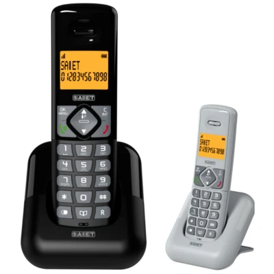 Telefono CORDLESS vivavoce casa ufficio per anziani senza fili suoneria alta eco - Immagine 1 di 4