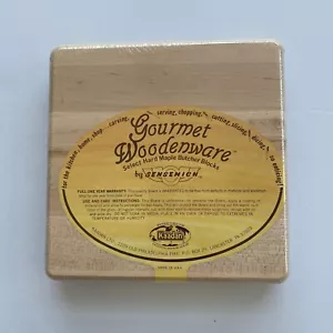 "Tabla de cortar queso bloque carnicero arce duro 8""x8 X1,5"" de madera gourmet" - Imagen 1 de 7