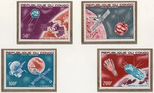 1967 - Repubblica del Congo - Posta aerea, conquista dello spazio 4 val. MNH** - Picture 1 of 1