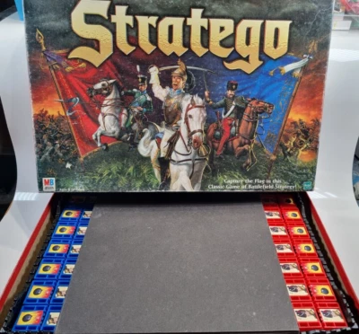 Stratego Board Game 1996 MB Capture the Flag Vintage War - Image 1 of 4
