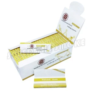 1 caja 50 folletos papeles de liar para cigarrillos sin refinar 78*44 mm 2500 hojas tabaco - Imagen 1 de 7