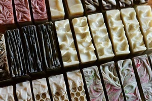 Handmade Soap Bars - Assorted Seconds - 10 Bar Lot - Bulk Discounted Soap - Picture 1 of 3