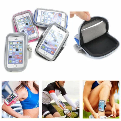 Brazalete deportivo gimnasio brazalete estuche soporte bolsa para llaves correr trotar para teléfono celular Foto 1 de 4
