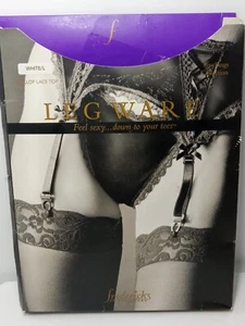 Frederick's Of Hollywood Beinware WEISS großer Spitzenstrumpf neu geöffnete Verpackung  - Bild 1 von 3