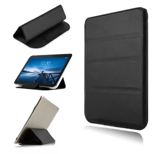 Black PU Leather Tablet Stand Case Pouch Bag for Lenovo Tab E7 M7 M8 M10 Yoga - Picture 1 of 6