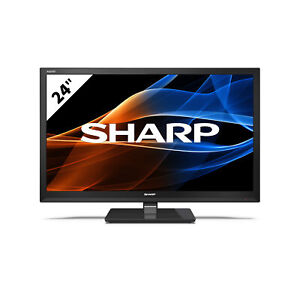 Sharp 24EA3K 24" Inch HD LED TV with USB Mulltimedia Playback - Black