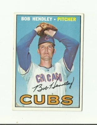 1967 TOPPS #256 Bob Hendley: Chicago Cubs: Pitcher: Baseball Card: MLB - Image 1 of 2