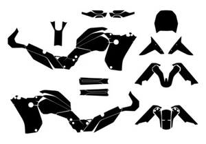 Yamaha Tenere T 700 2020 2021 2022 Vector Graphics MX Template 1:1 - Picture 1 of 1